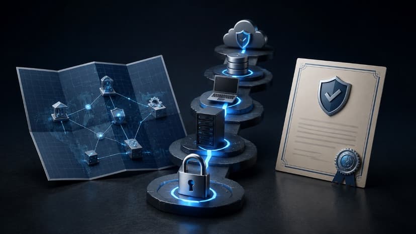 Cybersecurity framework comparison concept