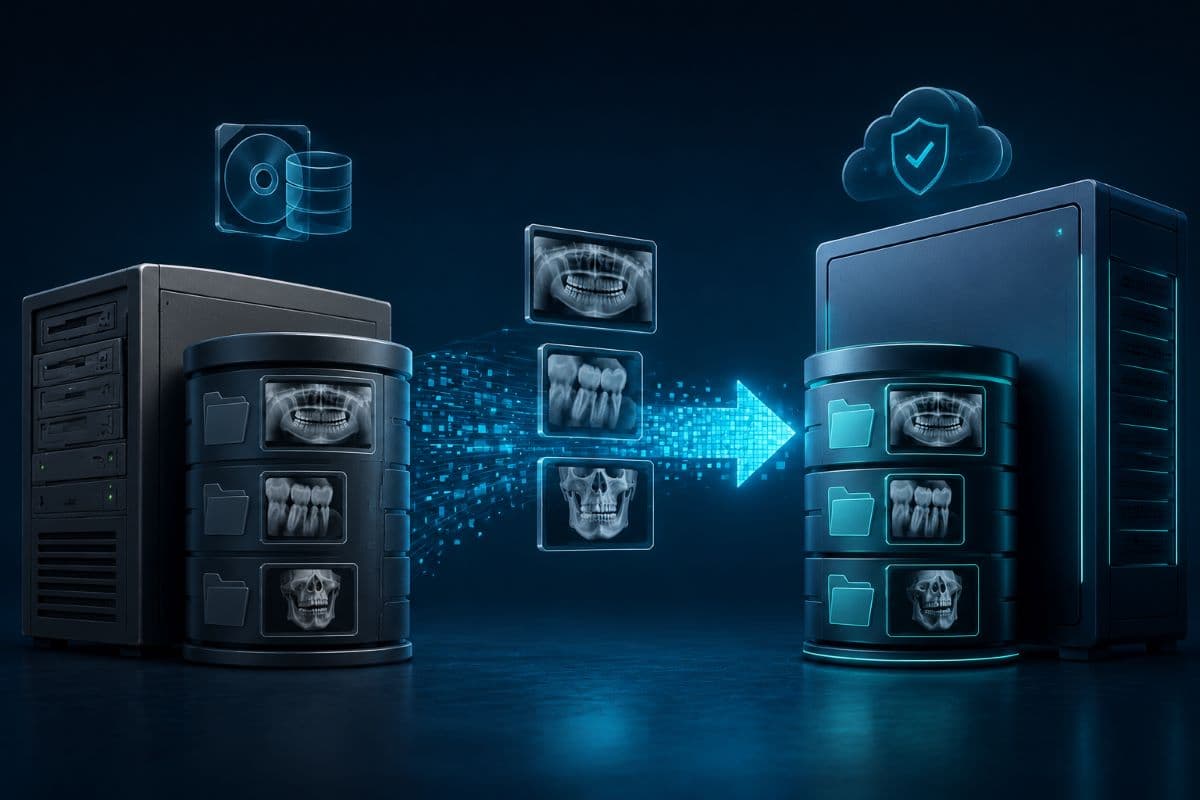 Dental imaging software migration between systems
