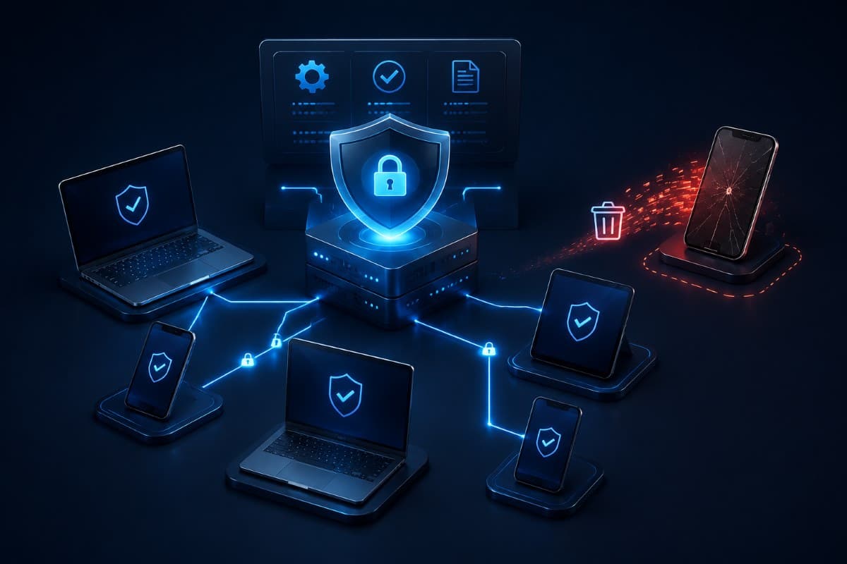 Managing and protecting company devices remotely
