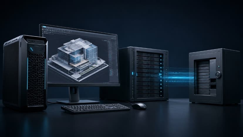 Architecture firm CAD workstation and storage infrastructure