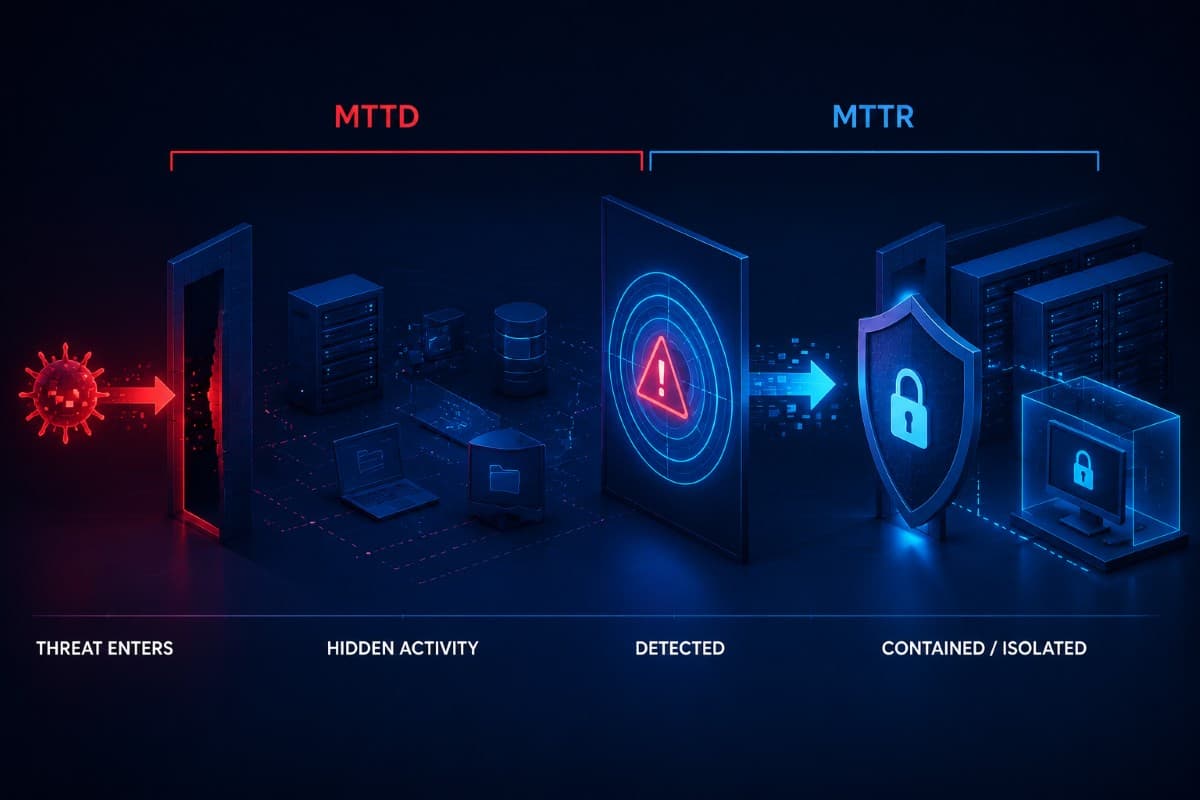 MTTD and MTTR incident detection response process