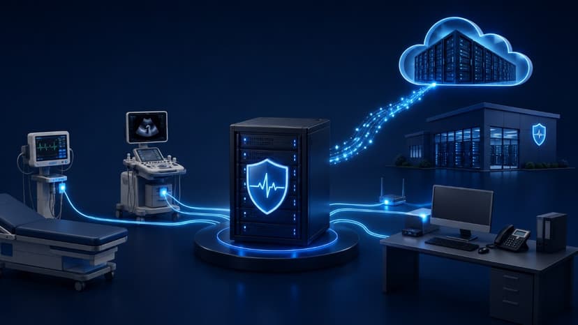 Secure outsourced IT infrastructure supporting healthcare practice