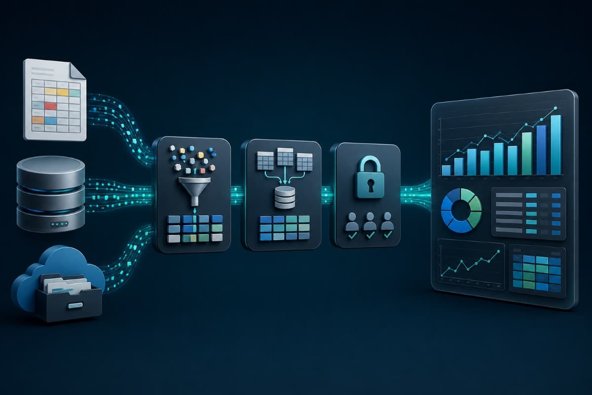 Data cleaning pipeline for trusted reporting