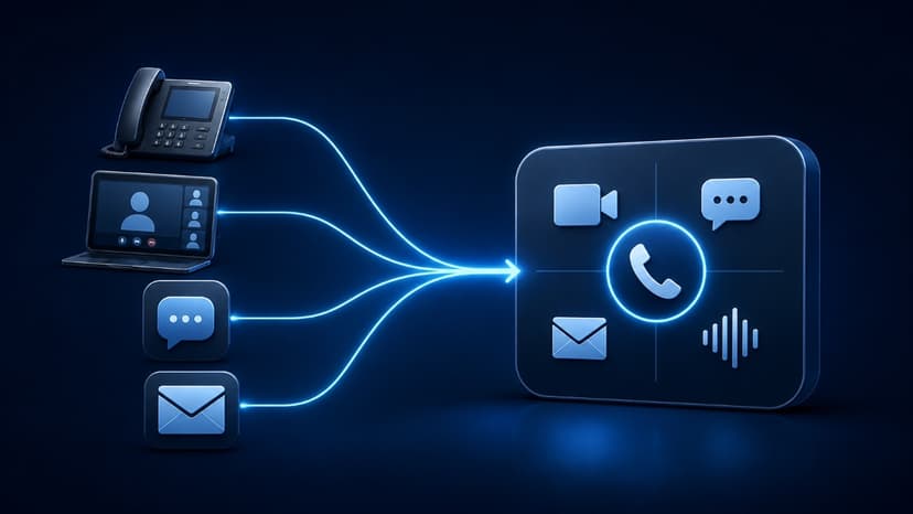 Unified communications connecting business communication tools