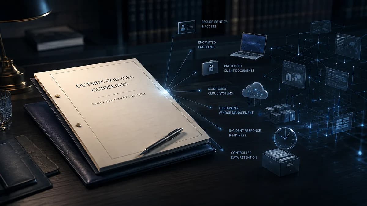 Engagement document listing seven security requirements