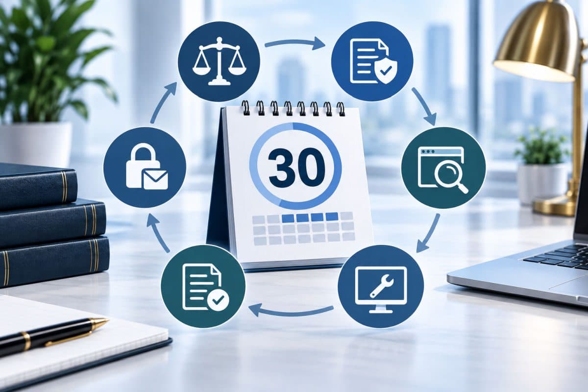 Thirty day lawsuit response action circle