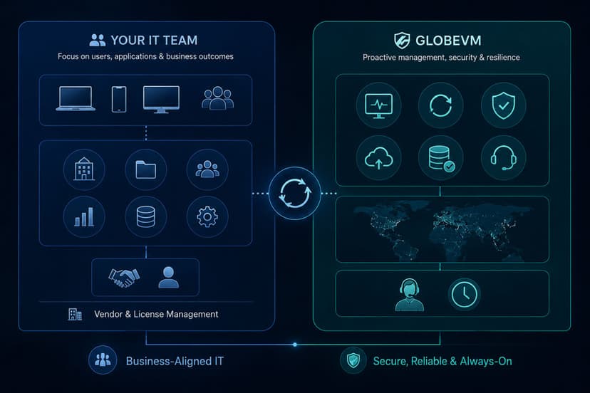 Co-managed responsibilities between two teams
