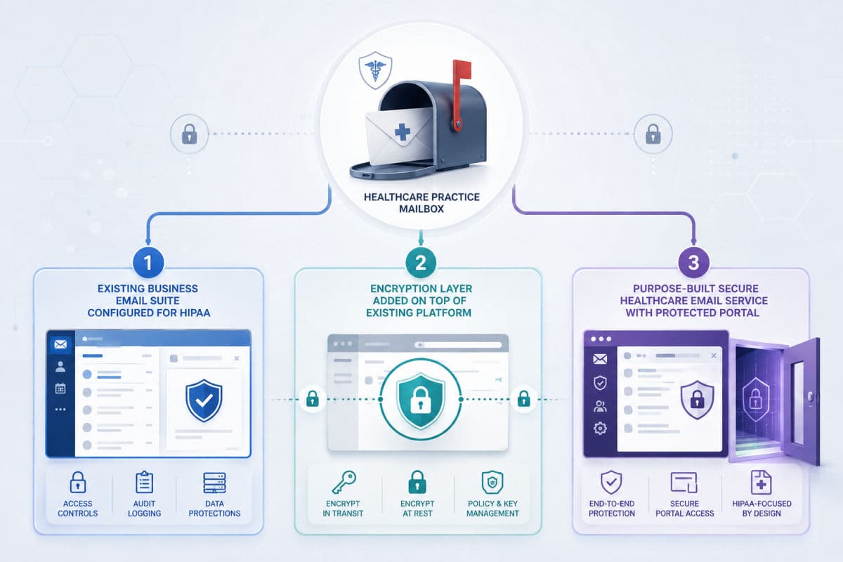 Three categories of email providers