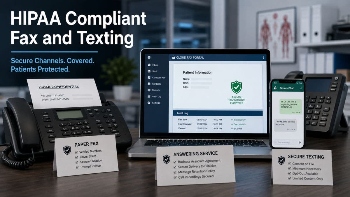 Fax and texting modes compared