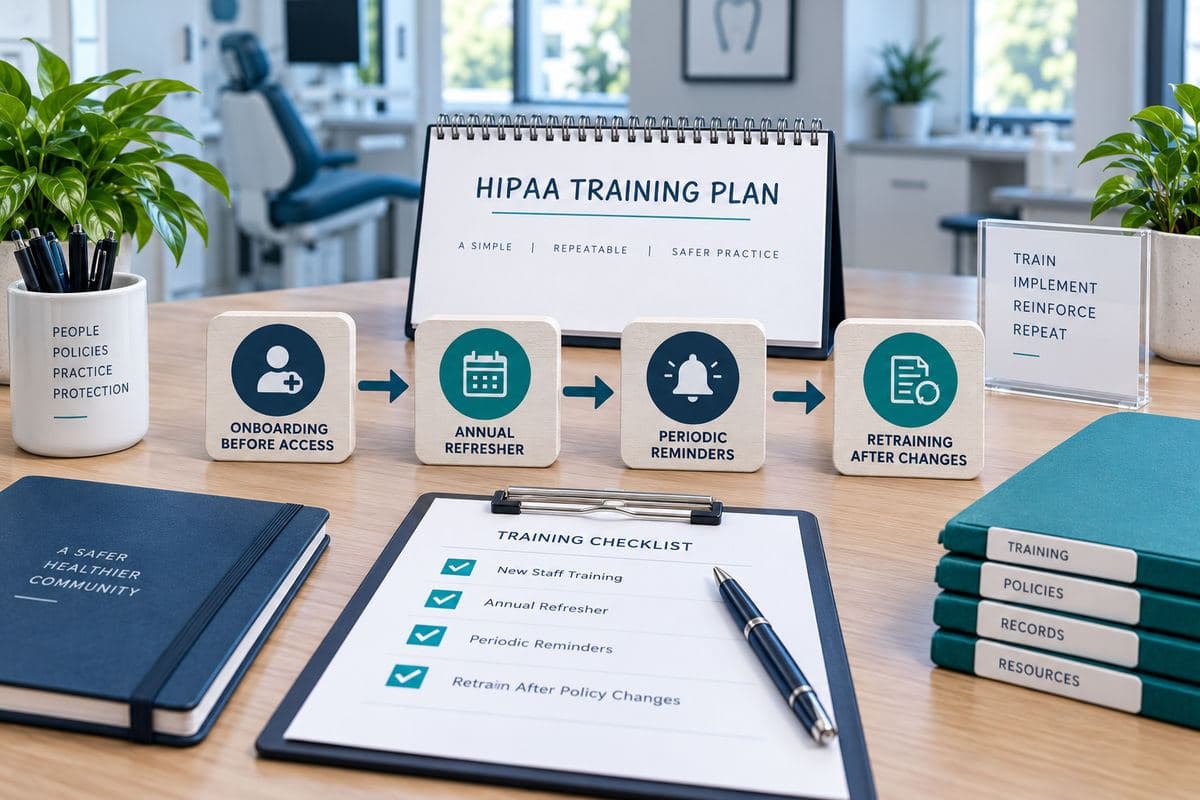 Four step HIPAA training plan