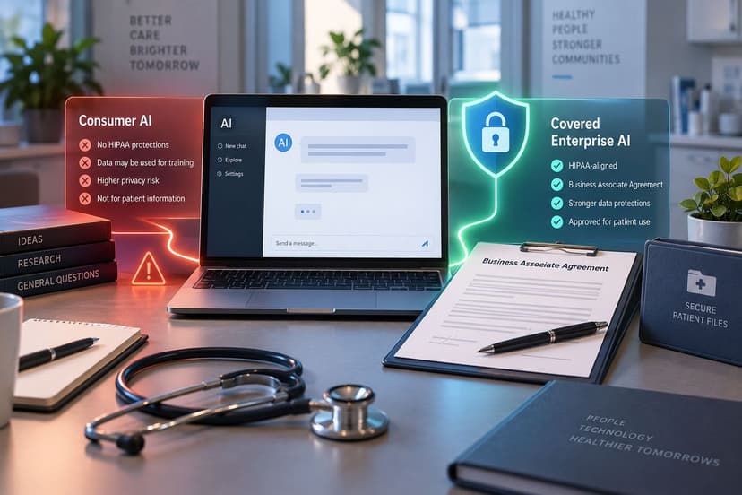 Consumer versus covered enterprise AI