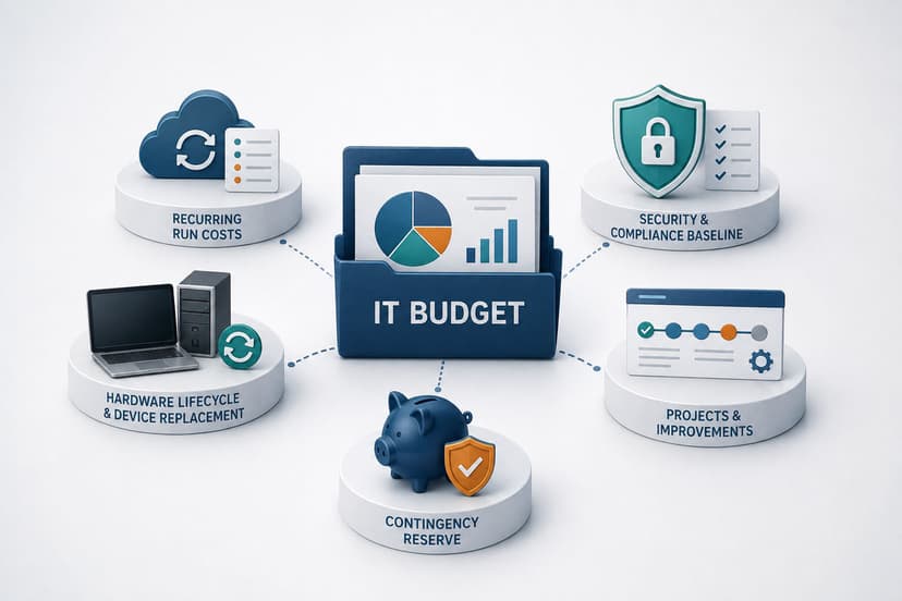 Five IT budget category groups