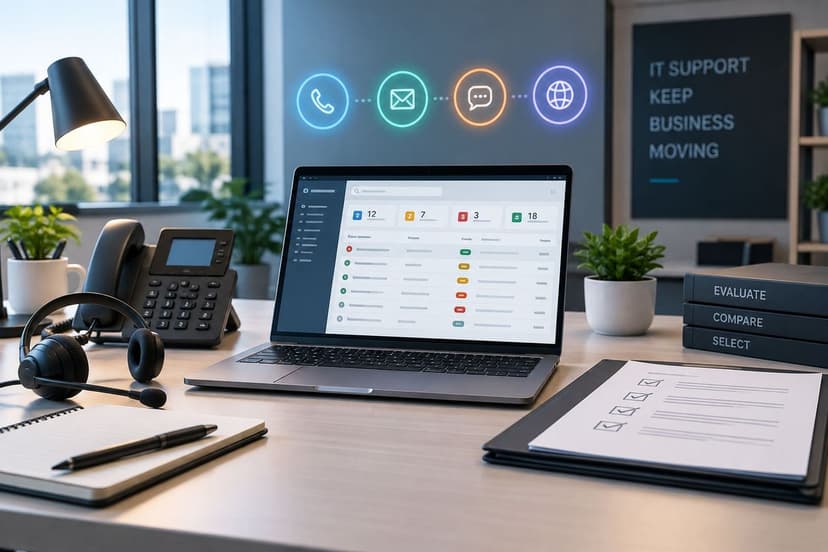Help desk phone ticket dashboard