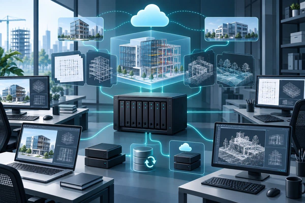 Central model server syncing design workstations