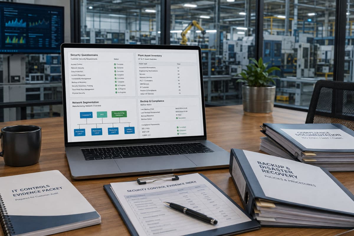 Security evidence for customer audits