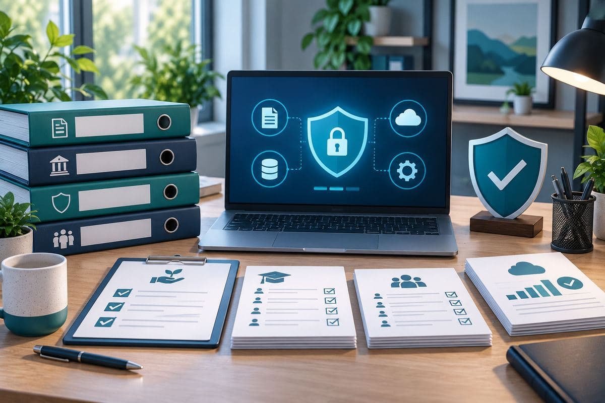 Evidence binders checklists shield check