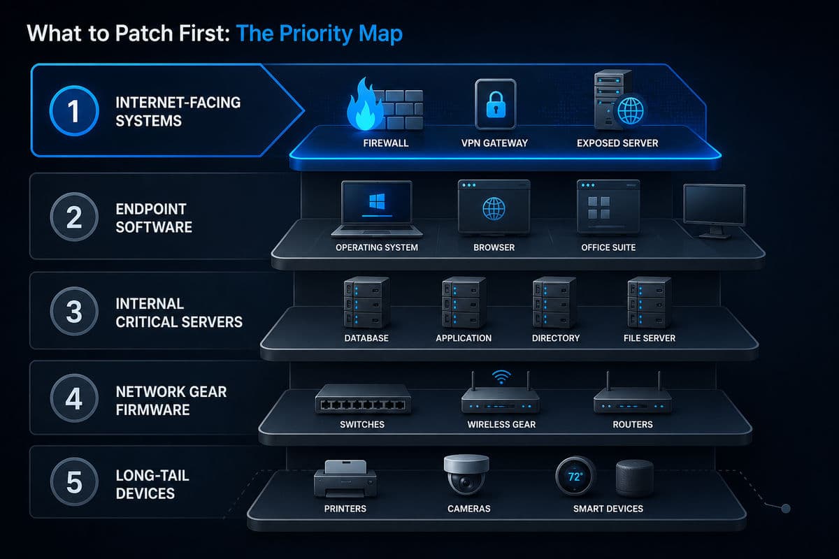 Patch priority map by exposure