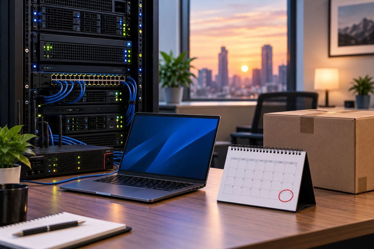 Installed server circled calendar boxes