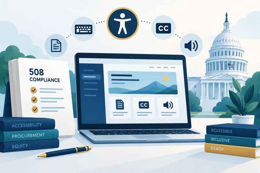 Section 508 accessible government website context