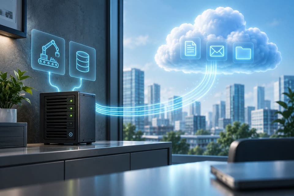 Small server syncing with cloud