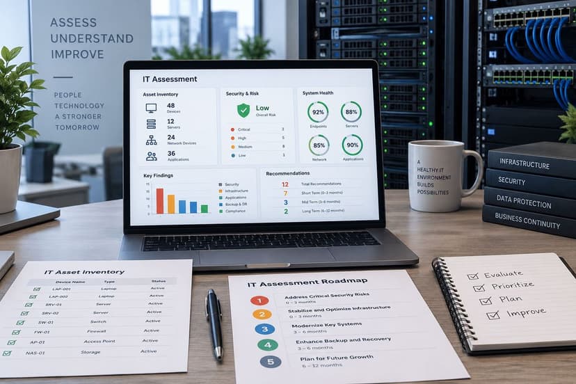 IT assessment dashboard and roadmap