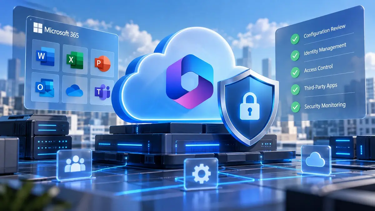 Microsoft 365 security configuration monitoring dashboard
