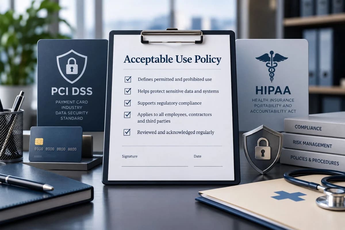 PCI DSS and HIPAA policy requirements