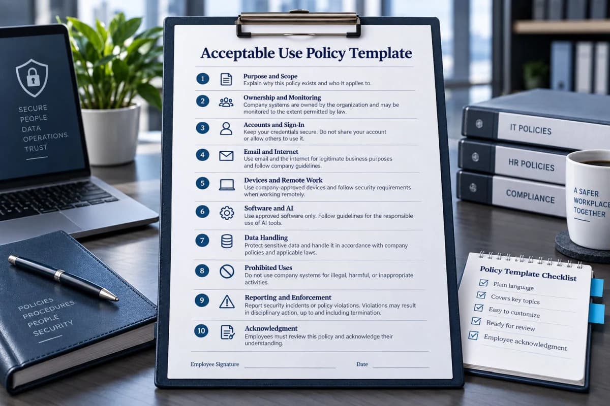 Acceptable use policy template outline