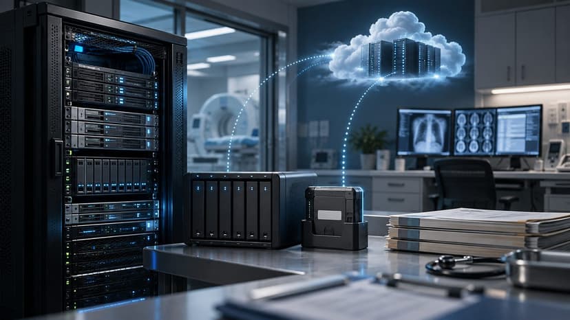 HIPAA-compliant backup with offsite cloud copy