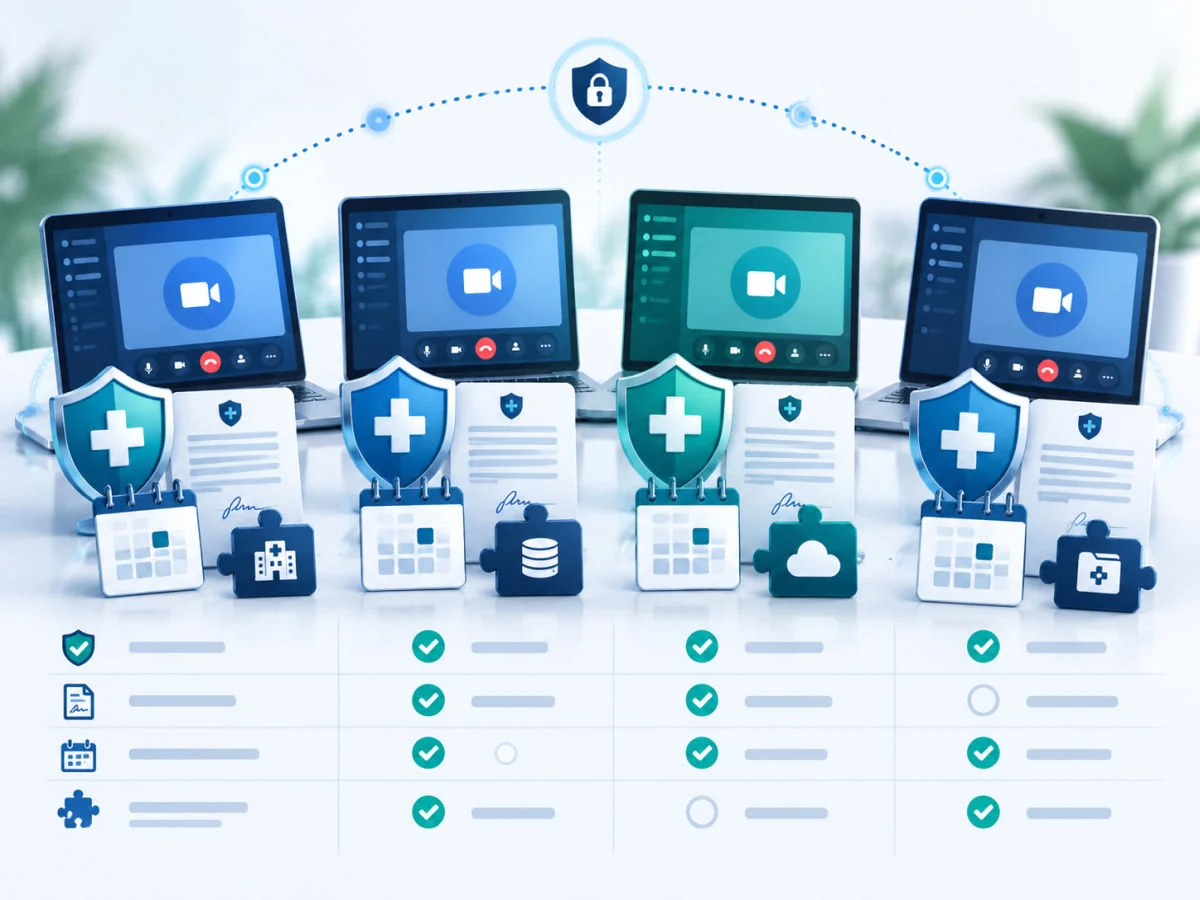 Comparing HIPAA-compliant video conferencing tools