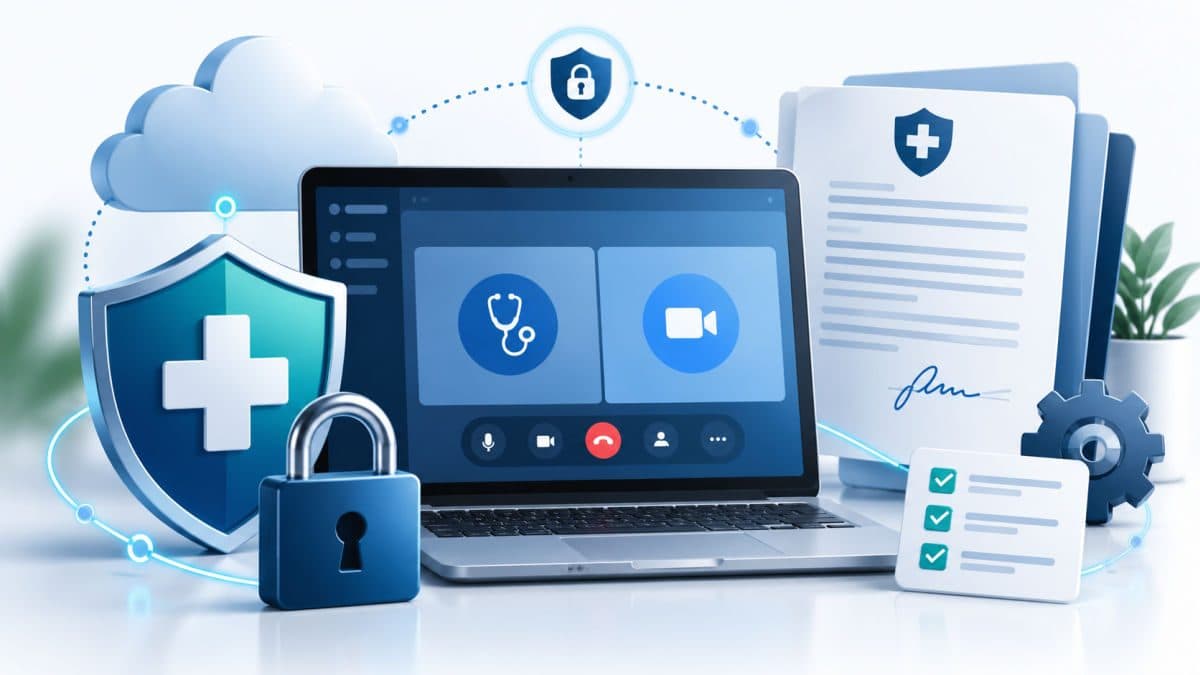 Secure Zoom telehealth visit for practices