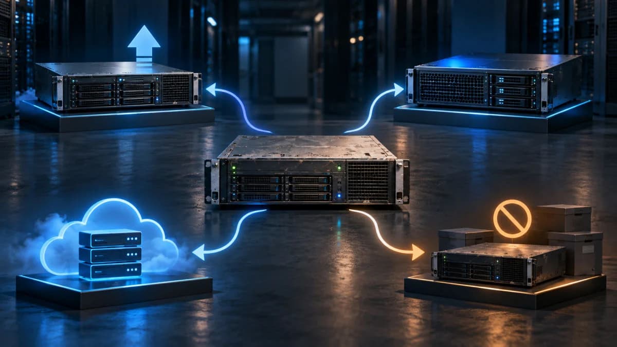 Upgrade, replace, cloud, or retire options